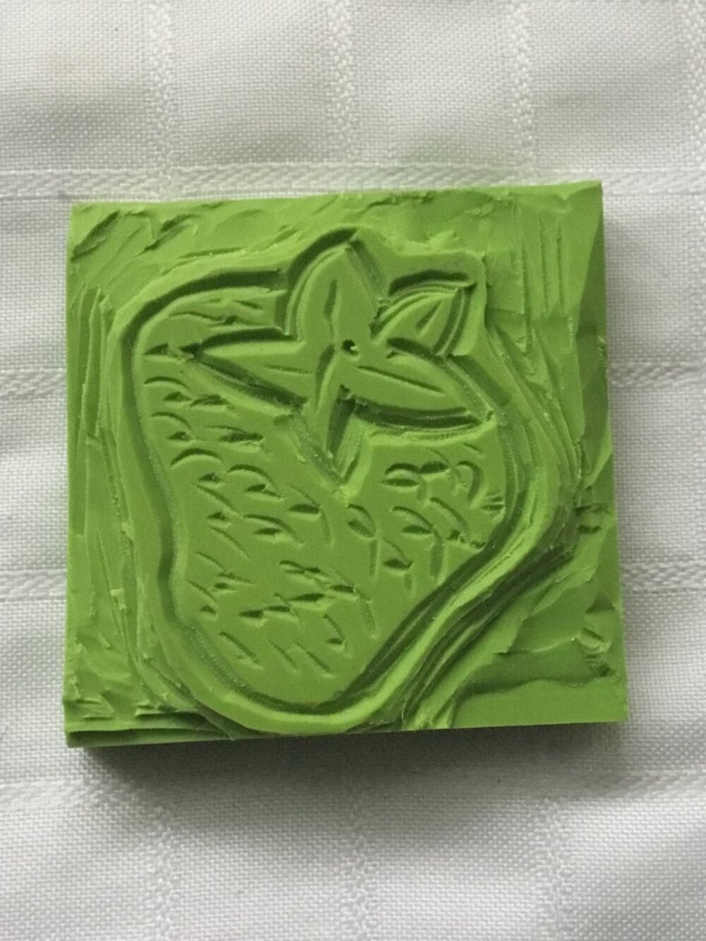 Two sides hand made rubber stamp